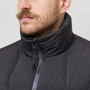 Chaqueta de Plumón de Nailon Teñido al por Mayor OEM 2025, Chaqueta de Plumón de Nailon Ondulado Teñido en Oro, Color Carbón Profundo - Product Image 3