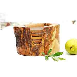 Posavasos de madera hechos a mano con diseño personalizado, madera de nogal, forma personalizada hecha en la India con calidad de exportación - Product Image 1