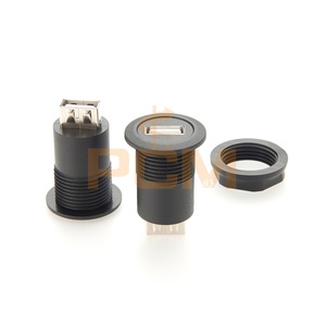 Connecteur de montage en panneau rond USB 2.0, adaptateur USB A femelle vers femelle pour montage sur châssis et plaques frontales, compatible avec Schlegel - Product Image 3
