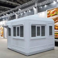Panneaux sandwich en polyuréthane blancs minimalistes écologiques SAFTER Premium pour extérieur 3,9x3,9x2,4m, entrepôt préfabriqué en fibre de verre
