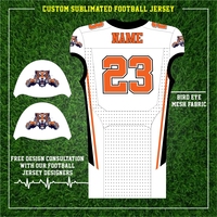 Uniformes de Fútbol Americano Personalizados por Sublimación, Transpirables, Antibacterianos y de Secado Rápido para Escuelas y Universidades, Venta al Por Mayor