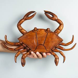 Hecho a mano tallado en madera montado en la pared mostrar pieza productos de madera tallada artes decoración del hogar producto - Product Image 4