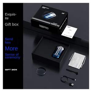 Afeitadora Eléctrica Portátil de Una Sola Cabeza, Maquinilla de Afeitar Automática para Barba, Azul Degradado, Lavable, Compacta, Compatible con Carga en Coche, para Cara - Product Image 2