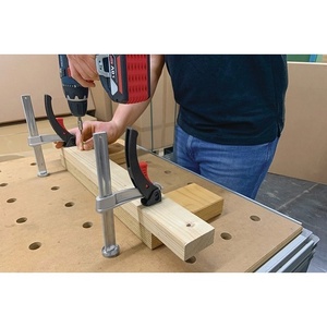 For BESSEY TW20-15-8KLI-SET 2-Piece Set of 150 mm <b>Clamps</b> for 20 mm Drill Bit Boarings - Product Image 4