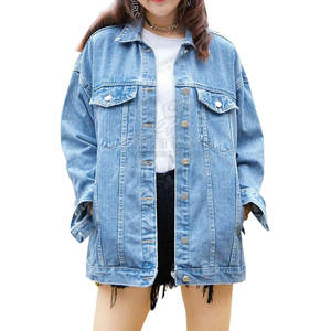 Veste en jean de qualité supérieure pour des tenues confortables Veste en jean élégante avec poches sur la poitrine et boutons sur le devant - Product Image 1