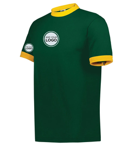 Ringer Tee Solid Pattern <b>Wholesale</b> Bulk T Shirts Ringer T Shirt Manufacturer - Product Image 1
