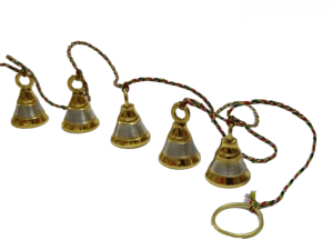 Vintage Indian Craft Brass Bell with <b>String</b> Handmade Luxury Home Decor Waterproof Glossy Finish for Indoor Outdoor Use - Product Image 3