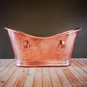 Bañera de Cobre Artesanal para Decoración de Baños Personalizada que Muestra la Belleza del Metal Martillado a Mano - Product Image 3