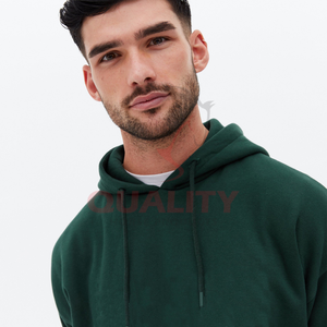100% coton lourd pull à capuche pour hommes personnalisé brodé hiver Streetwear Style polaire Designer impression teint uni - Product Image 3