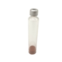 Cartouche en verre d'injection d'insuline de 1.5ml 1.8ml 3ml à usage médical avec bouchon en caoutchouc et surface sérigraphiée en aluminium