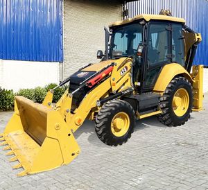 Lo mejor para CAT 424, de carga frontal retroexcavadora, maquinaria de movimiento de tierras bastante utilizada con motor de bomba original de 220V disponible para la venta - Product Image 4