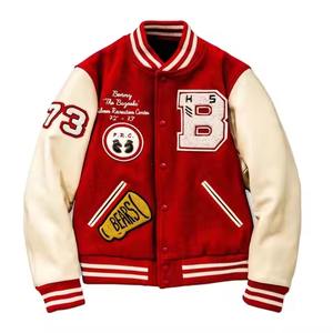 Vente en gros de vestes universitaires pour hommes, blouson bombardier Letterman de baseball personnalisé, veste Verity imprimée de logo personnalisé - Product Image 6