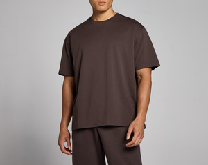 T-shirt pour homme surdimensionné en gros personnalisé, vente chaude, coton lourd, streetwear, t-shirt de sport - Product Image 5