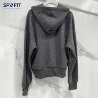 Survêtements de jogging légers en molleton de coton de haute qualité avec logo personnalisé imprimé, cordon de serrage, haute couture pour hommes, entièrement ornés de strass