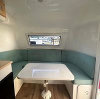 Petite caravane teardrop légère de 45 kg, mini-caravane moderne en vente, livraison rapide