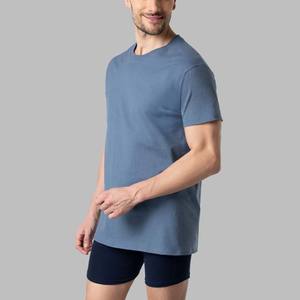 OEM ที่กําหนดเองสีเสื้อ T สําหรับเสื้อผ้าผู้ชายขนาดบวกสไตล์ถนนสูงผ้าฝ้ายระบายอากาศแขนสั้น Crewneck ผู้ชายเสื้อยืด - Product Image 3