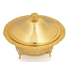 Meilleures ventes : Ensemble de bols de service portables en métal doré, jetables, de luxe moderne et polyvalents, pour dattes, noix, chocolats et mariages - Product Image 1