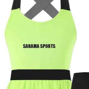 Robe de tennis légère et respirante pour femmes et jeunes filles, tenue de tennis pour filles, jupe sans manches et short, ensemble de jupes-shorts, uniformes de tennis - Product Image 3