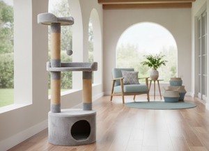 Rascador Amistar de alta calidad, modelo "Moon Town", para gatos y gatitos de todas las razas y tamaños. - Product Image 3