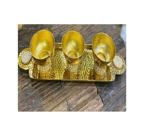 Serveur à desserts en aluminium couleur or avec plateau pour fruits secs au chocolat de qualité supérieure à bas prix - Product Image 6