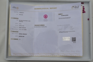 IGI chứng nhận 2mm-5mm tự nhiên Burma Ruby Vòng cabochons đồ trang sức không bị nóng hơi hồng đỏ ruby Đá Quý Nhà sản xuất tốt nhất đại lý - Product Image 4