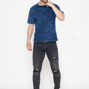 Respirant 100% coton tricoté surdimensionné à manches courtes T-Shirt sérigraphie Logo mode décontracté OEM personnalisable T-shirt en vrac - Product Image 5