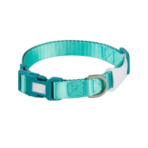 Collar Ajustable para Gato de Nailon Color Verde Azulado con Cierre de Hebilla, Diseño Simple, para Todas las Estaciones, para Gatos Pequeños - Product Image 1