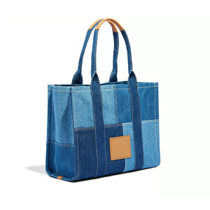 Vente en gros de sacs fourre-tout en denim design OEM personnalisé au meilleur prix pour femmes sacs fourre-tout en jean à prix raisonnable - Product Image 3