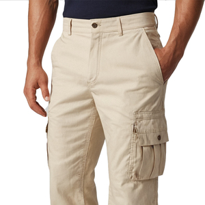 El pantalón largo Cargo de sarga moderno para hombre combina practicidad y moda con múltiples diseños de bolsillo y tela transpirable de primera calidad - Product Image 5