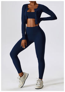 Ropa deportiva de yoga sin costuras de alta calidad para mujeres Sujetador deportivo Premium para niñas en tallas grandes Venta al por mayor Sujetador deportivo liso para mujeres - Product Image 4