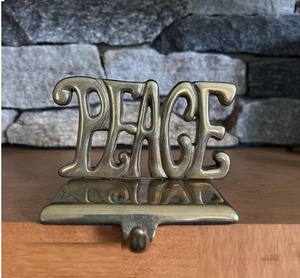 Elegante gancho de la paz para decoración de pared, tamaño personalizado, organizador de joyas de temporada, calcetín de vacaciones, colgante funcional para uso doméstico - Product Image 1