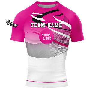 MMA Rash Guards à vendre Custom Made Sublimation Design Adults Fitness BJJ Compression Shirt pour hommes - Product Image 1