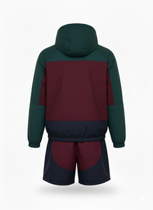 Ensemble survêtement en nylon personnalisé, veste zippée et pantalon, décontracté, léger, coupe-vent en nylon, veste coupe-vent pour homme, survêtement pour homme - Product Image 2