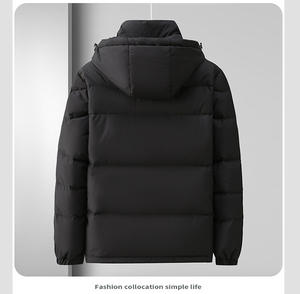 Veste matelassée pour homme sur mesure à haute brillance, col montant, manteau d'hiver chaud en duvet, fournisseur OEM d'usine, qualité supérieure tendance - Product Image 4