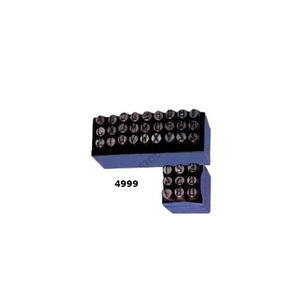 Ensemble de 27 lettres à poinçonner de haute qualité, 2,4 mm, fabriqué en acier trempé et recuit avec une finition en oxyde noir, utilisé pour la fabrication de bijoux - Product Image 2