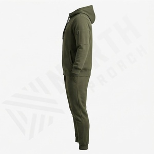 Premium Regular Fit Hooded Casual Sports Jogger <b>Tracksuit</b> Set Custom Logo Zip Plus Size Breathable Winter Latest Fashion Apparel - Product Image 3