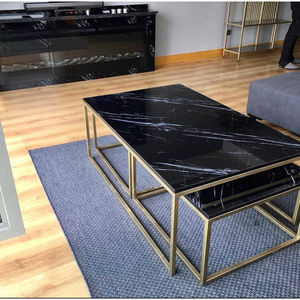 โต๊ะกลางทำจากทองเหลืองขัดเงาสีทองสำหรับตกแต่งบ้านโต๊ะกาแฟชาในร่มและกลางแจ้งเครื่องเรือนหรูหราจากอินเดีย - Product Image 3