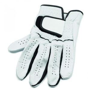 Gants de golf en cuir blanc de bonne qualité Nouveau design pour hommes Gants de golf en cuir Cabretta pour droitier - Product Image 4