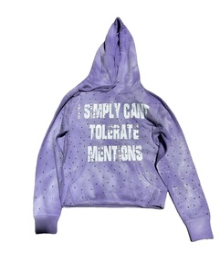 <b>Vintage</b> Men's <b>Oversized</b> Heavy Cotton Hoodies & <b>Sweatshirts</b> Sun Faded Acid Wash Winter Rhinestone Embroidery Custom French Terry - Product Image 1