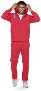 Ensemble de survêtement décontracté en coton 100% pour homme, pantalon droit, 2 pièces, sweat-shirt à capuche ample, pantalon de survêtement à jambes larges - Product Image 4