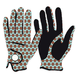 Gants de golf à motif camouflage imprimé par sublimation, main gauche pour hommes et femmes, gant de golf de qualité supérieure en cuir Coretta résistant à l'usure vente en gros - Product Image 3