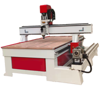 Routeur CNC pour le travail du bois JX-1325 robuste avec 4ème axe pour la fabrication efficace de portes en bois et outil de relief 3D