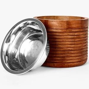 Direct Factory Supply Eco-Friendly Adjustable Height <b>Wooden</b> Pet Feeder for Small and <b>Large</b> Pets Wood & Steel <b>Bowls</b> Available - Product Image 2