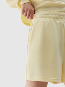 Shorts de sport pour femmes OEM 100% molleton Shorts de jogging respirants Shorts de sport d'été pour la salle de sport Shorts de sport taille mi-haute avec poches latérales - Product Image 2