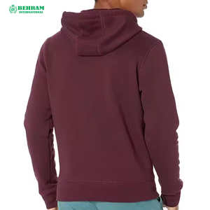 บริการ OEM เสื้อฮู้ดแขนยาวผ้าฝ้ายฟลีซ 100% แบบสวมใส่สบายๆ สำหรับผู้ชาย ออกแบบตามสั่ง - Product Image 6