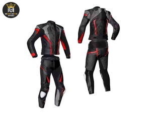 ชุดแข่งรถแบบยูนิเซ็กซ์ ทนทานต่อการสึกหรอ กันลม กันกระแทก ชุดกีฬาไซส์ใหญ่ ชุดหนังสำหรับขี่มอเตอร์ไซค์/รถแข่ง สำหรับฤดูร้อน/ฤดูหนาว - Product Image 6