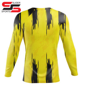 เสื้อคอมเพรสชั่นแขนยาวแบบยูนิเซ็กซ์ พิมพ์ลายแบบซับลิเมชั่น 100% โพลีเอสเตอร์ เสื้อ BJJ ระบายอากาศ แห้งเร็ว เสื้อซับในสำหรับเล่นกีฬา Rash Guard - Product Image 2