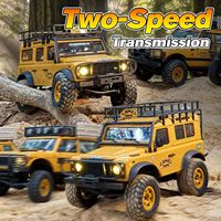 FMS FCX24 1/24 RC Crawler Defender 90 Boîte de vitesses à 2 vitesses, essieu à portiques, 4x4, mini camion tout-terrain RTR