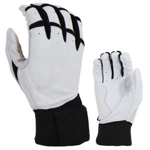 Gants de frappe de baseball/softball de haute qualité avec logo personnalisé, en cuir de mouton, manchette longue, ambidextres, fermeture à boucle et crochet - Product Image 2