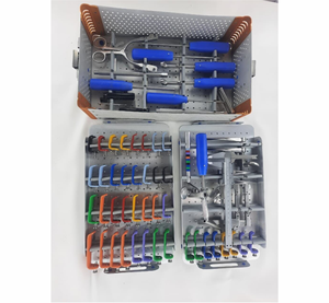 Instrumentos médicos de microcirugía Spine Black Belt ACD Cervical Lumbar Retractor Set Caja de aluminio de acero inoxidable CE ISO - Product Image 1